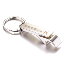 Personalized Mini Bottle & Can Opener with Keychain