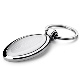 Oval Shape Metal Keychain
