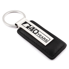 Leather Keychain with Debossed Logo
