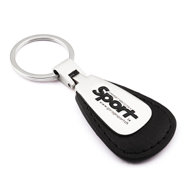 Leather Keychain with Debossed Logo