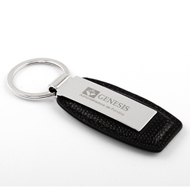 Leather Keychain with Laser Engraving Logo
