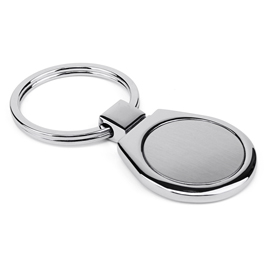 Silver Round Shape Keychain
