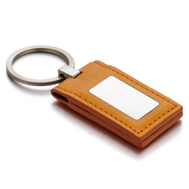 Photo Frame Leather Keychain